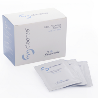 Chrissanthie eyelid cleansing wipes